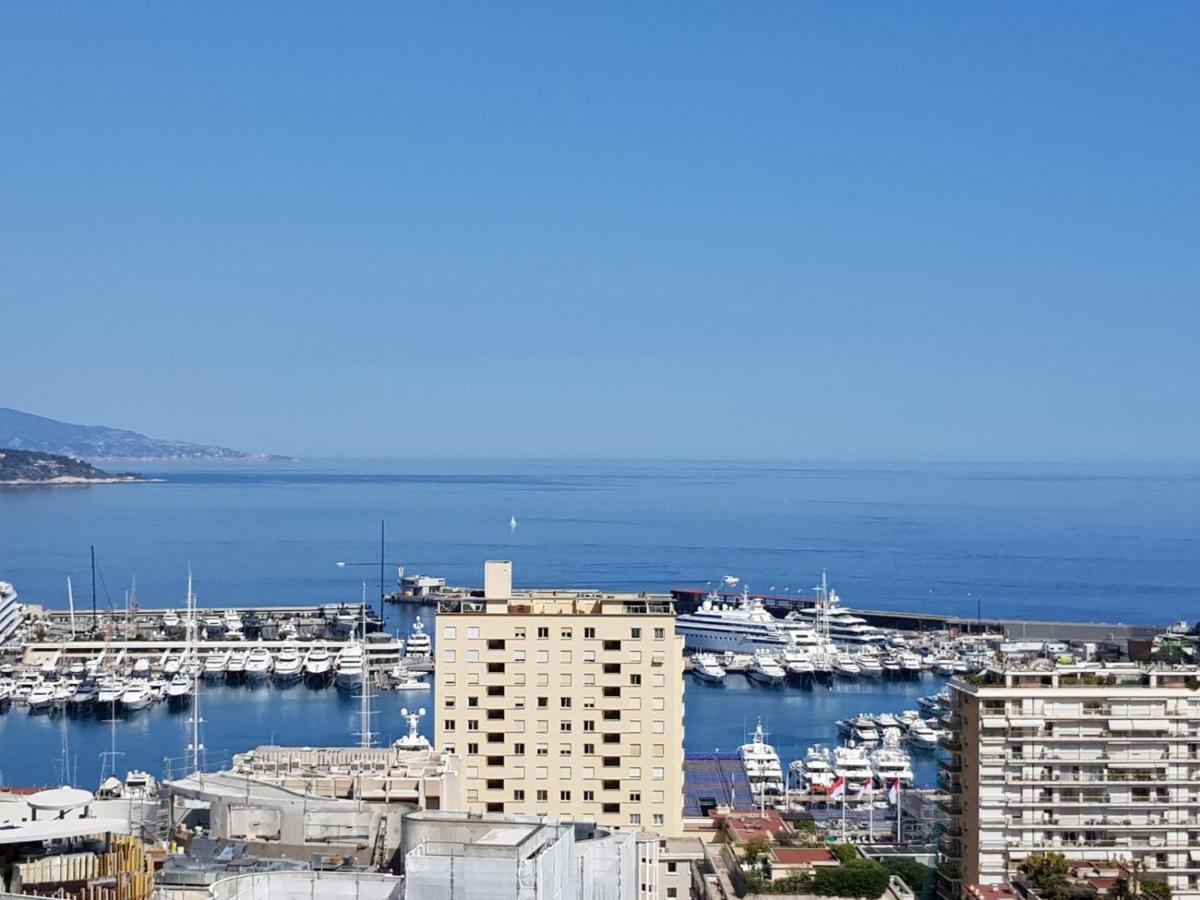 Plein Coeur De Monaco, A 300 Metres A Pied Du Port De Monaco, 4 Pieces Dans Des Escaliers Vue Mer Exceptionnelle Εξωτερικό φωτογραφία